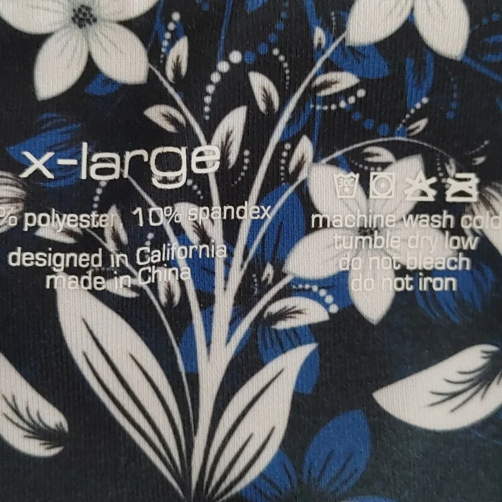 Tough Mode Floral Athletic Shorts Size XL